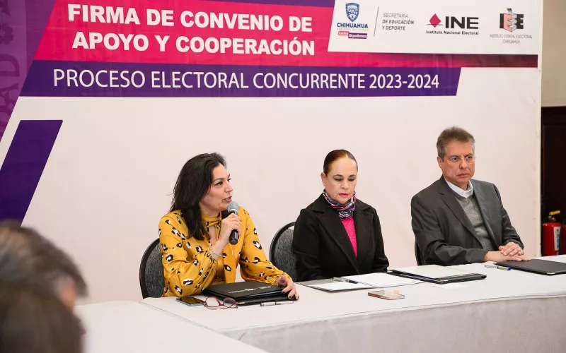 Firma Estado Convenio Con El Ine Y El Iee Para Utilización De 2 Mil 120 Escuelas En El Proceso 9816